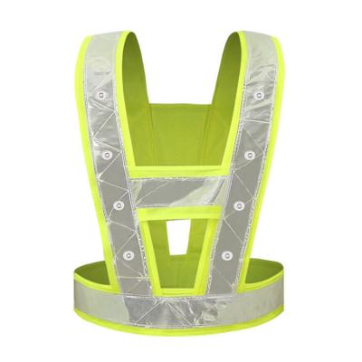 China LED FLASH Vend New Type Flashing Well Led Safety Led Cycling Reflective Vest for sale