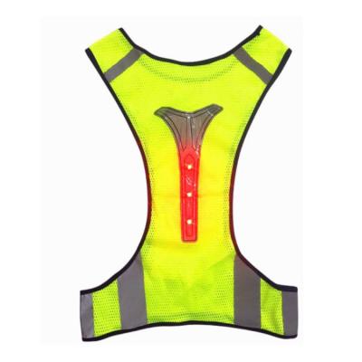 China Special Hot Selling LED FLASH High Visibility Led Safety Reflective Vest With Lights for sale