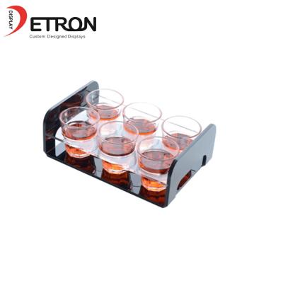 China Acrylic Countertop Display Clear Beer Bottle Display Rack Wine Bottle Glorifier Display Stand For Bar for sale