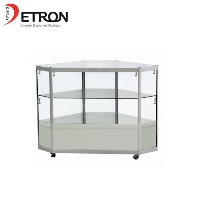 China Countertop Display Glass Jewelry Showcase Cabinet , Acrylic Display Counter Showcase for sale