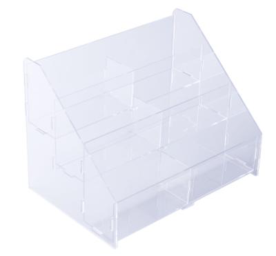 China Portable Acrylic Display Stand Tabletop Acrylic Book Stand Counter Counter Acrylic Display Box for sale