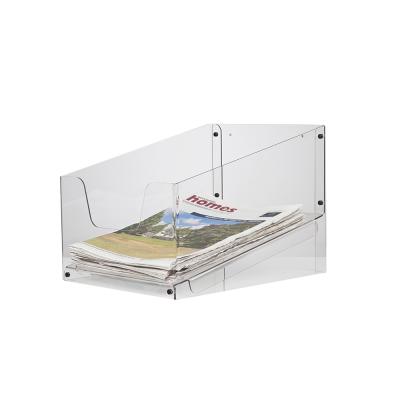 China Acrylic Countertop Display Hot Selling Cd Dvd Rack Display Holder ZH-187 for sale