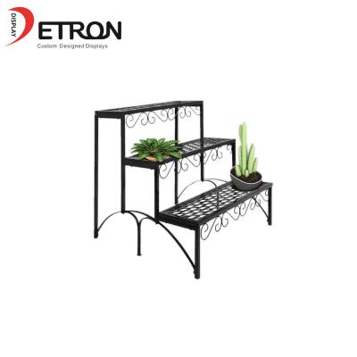 China Custom Flower Display Flower Pot Metal Display Racks Metal Display Racks Flowers Metal Display Stand Flooring for sale