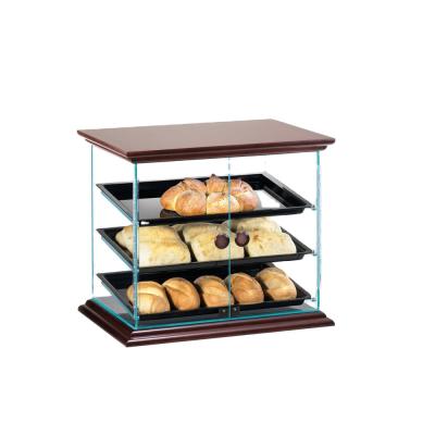 China Countertop Display Supermarket Bread Display Cabinet Cake Showcase Display Refrigerator Showcase for sale