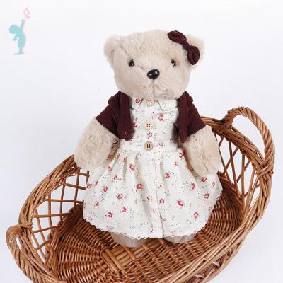 China Wholesale Custom Clothes Stuffed Lovely Plush Teddy Bear Dolls for sale