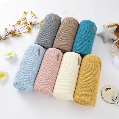 China Amazon Sale Flame Retardant Warm Cotton Knitted Cashmere Baby Blanket For Baby Boy And Girls for sale