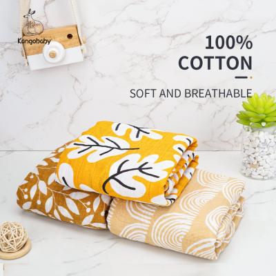 China Portable Soft 2 Layers Baby Muslin Organic Muslin Blanket 100% Cotton Wrap Gauze Baby Wraps Blanket for sale