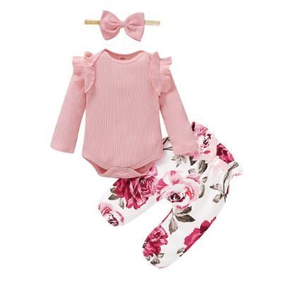 China Anti-Shrink Baby Clothes Newborn Girls Sets 95% Organic Cotton Babies Clothes Fit For Tops And Pants for sale