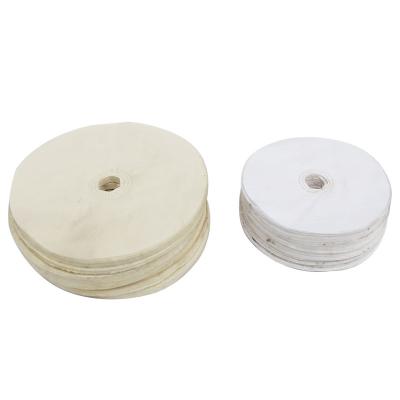 China Tableware polishing hardware metal mirror polishing buckle cloth  drift car line polishing white cloth  for sale