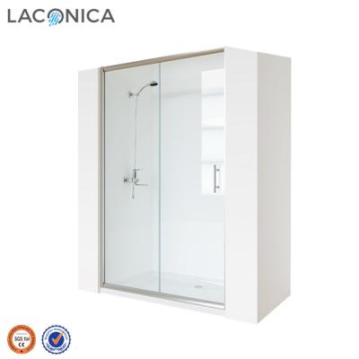 China With Double Large View Space Waterproof Retractable Shower Door for sale