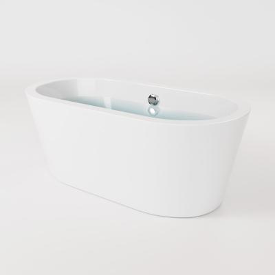 China Freestanding White Wholesale Seamless Connected Freestanding 2 Person Bathtub for sale