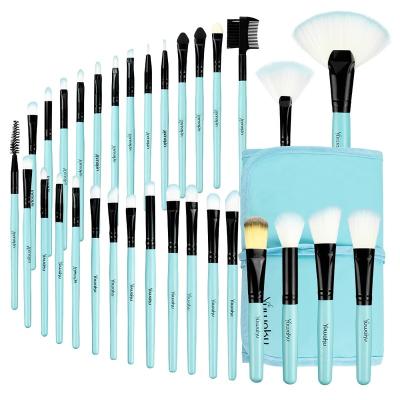 China Angular Blush KENO 32PCS Private Luxury Beauty Makeup Brush Brochas De Maquillaje Professional Cheap Cosmetic Goat Hair Makeup Brush Set New for sale