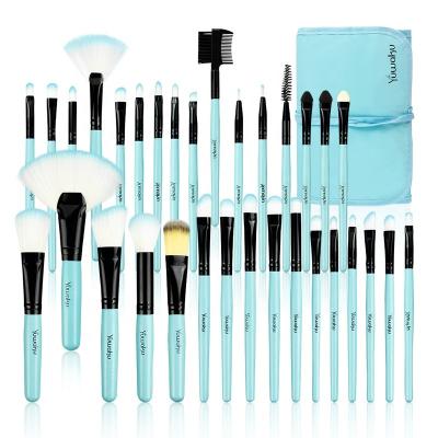 China Angular Blush KENO Factory Wholesale Private Label Makeup Brushes 32PCS Makeup Brush Set Professional Makeup Brush for sale