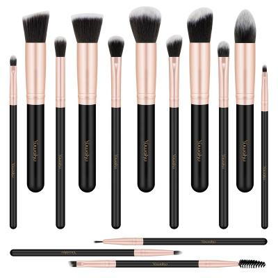 China Angular Blush Keno Amazon Hot Selling Top 1 Face Make Up Logo Cosmetic Brushes Pink Makeup Brushes Set Private Label Brush for Beautiful Girl for sale