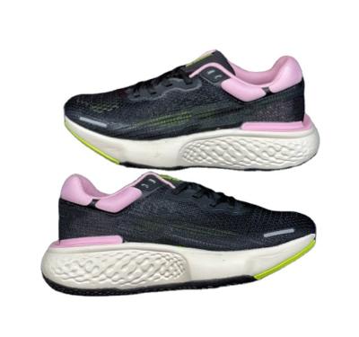 China Cushioning Fashion Sports Shoes Shock Absorption Black Non-slip Running Shoes for sale