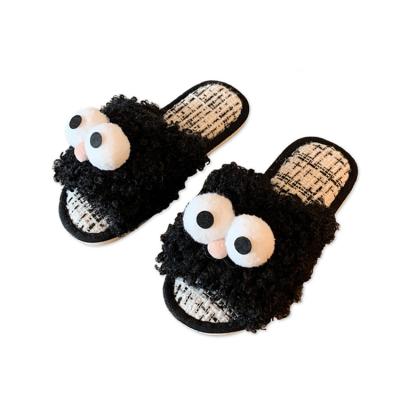 China Wholesale Fashion Trend Ladies Fashion Home Furnishing Plush Slippers Walking Dog Casual Shoes for sale