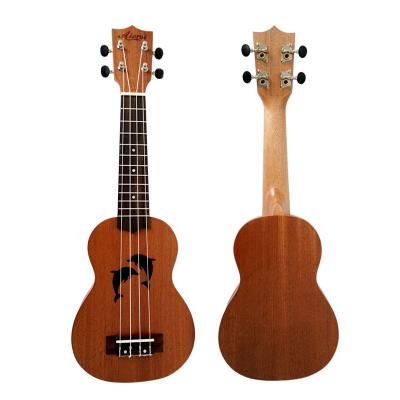 China Cheap Price Brand Aiersi Laminated Custom Soprano Mahogany Wood Mahogany Nylon String 21 Inch Hawaii Ukulele For Sale for sale