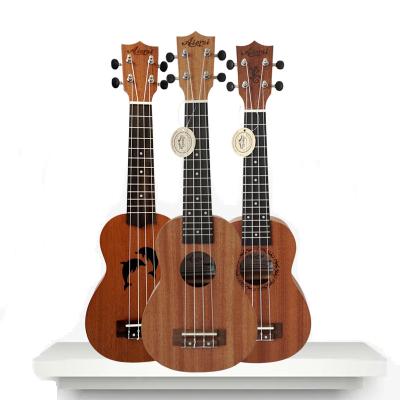 China Aiersi Mahogany Ukulele Wholesale Price OEM ODM Laminated Handmade Mahogany Ukelele For Sale for sale