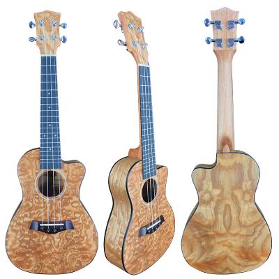 China Ash China Ukulele Handmade Factory New Design Quilted Ukulele For Sale for sale