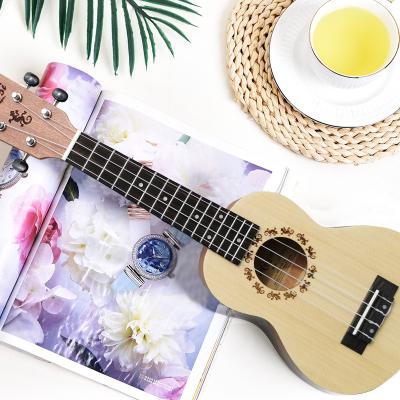 China Aiersi Mahogany Soprano Ukulele 21 Inch Mahogany Wood Ukulele With Bag Free Shipping for sale