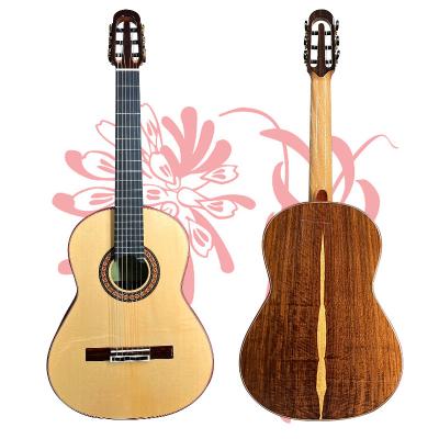 China Professional Grade Master Luthier Handmade Solo A Double Top Concert Model Echoes All Aiersi Music Nomex Solid Double Top Classical Guitar for sale