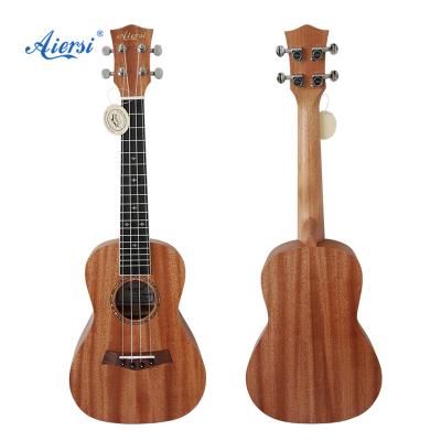 China Aiersi Brand Solid Mahogany All Tenor Solid Mahogany Ukulele Wholesale 26 Inch China Ukelele SU-026S for sale