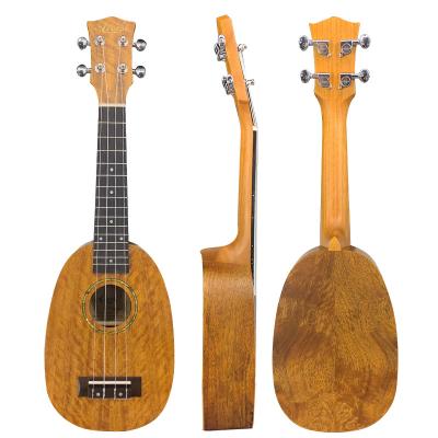 China Whole World Aiersi Mango Soprano Wood Ukulele High Quality 21 Inch Pineapple Shape Wholesale Ukulele for sale