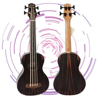 China Java Ebony Aiersi Brand Java Ebony Aiersi Brand Java Ebony Ukulele U Bass Guitar Musical Instrument Fretless Ukulele Bass Guitar Musical Instruments Ukulele for sale