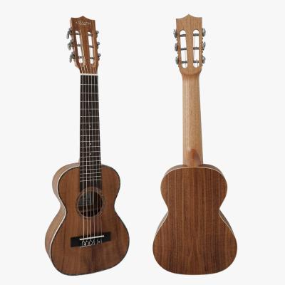 China Custom Laminated Koa Chinese Made Aiersi Brand Koa Guitarlele OEM ODM 6 String Guitar Ukulele Instruments For Sale for sale