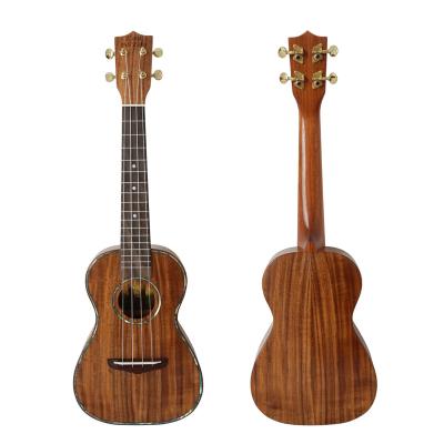 China High Quality Koa Brand Koa Aiersi OEM ODM ODM Solid Solid Body Ukulele 24inch Concert Ukelele for sale