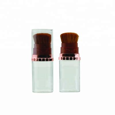 China Loose Empty Plastic Loose Powder / Blusher Powder Bottle With Brush for sale