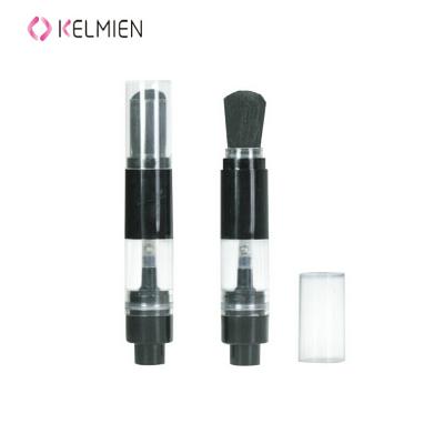 China Loose Refillable Powder Pump Brush/Empty Plastic Blusher Makeup Powder Brush Wholesale for sale