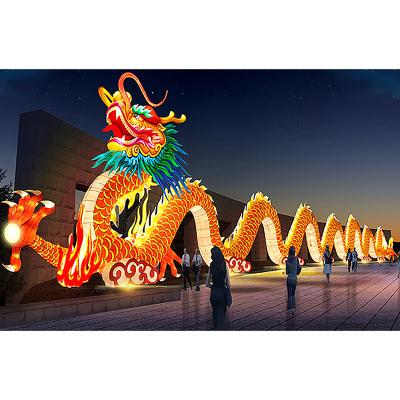 China Chinese Zodiac Dragon Customized Size Traditional New Year Festival Indoor Outdoor Lantern Display for sale