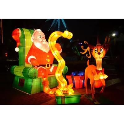 China Indoor Outdoors Make Pleasant Led Outdoor Holiday Twinkle Lights Deer Christmas Lantern Decorations Ideas for sale