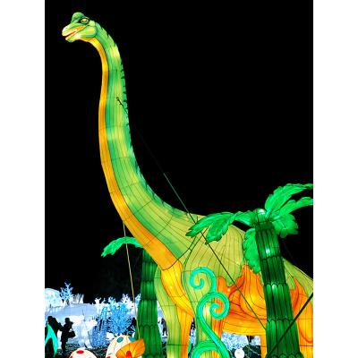 China Customized Chinese Traditional Outdoor Indoor Cartoon Dinosaur Lantern Lantern Festival Decoration Led Lantern Group Waterproof Light for sale