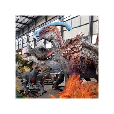 China Dino Park Amusement Theme Park Life Size Animatronic Dinosaur Robot for Jurassic Park for sale