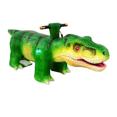 China Dino Park Animatronic Dinosaur Scooter Mini Walking Ride Dinosaur for sale