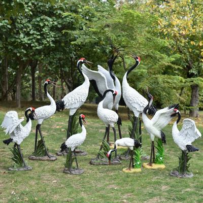 China Functional Custom Simulation Crane Animated Artificial Animal Model for sale