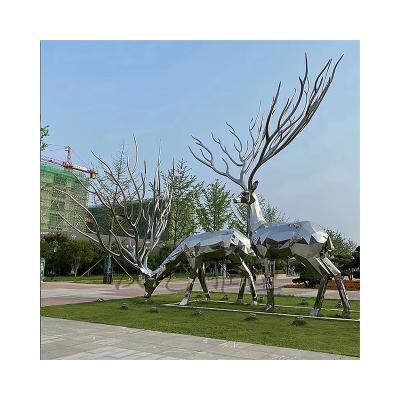 China Factory Deocration Garden Sculpture Metal Home Art Decoration Abstract Stainless Steel Directly for sale