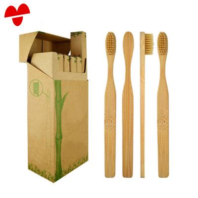 China Daily Used Eco-friendly Soft Bristle Charcoal Bamboo Toothbrush For Adults Children Kids Soft Short Bamboo Toothbrush for sale