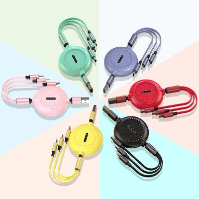 China Mobile Phone Factory Price 3 in 1 Multi Function Charging Data Cable High Quality Adapter Cable for Type-C for sale