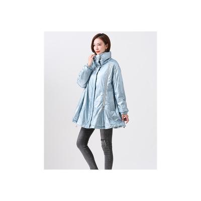 China Breathable manufacturers provide new autumn lapel women's jackets silk, casual and comfortable down jackets for sale