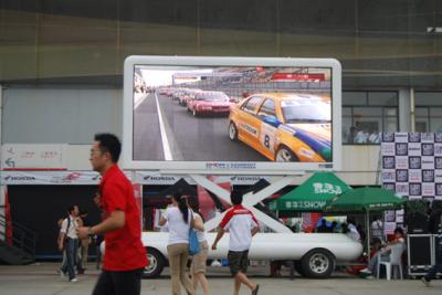 China High Definition Truck Mounted LED Screen , P6 DIP236 Video Panel for sale