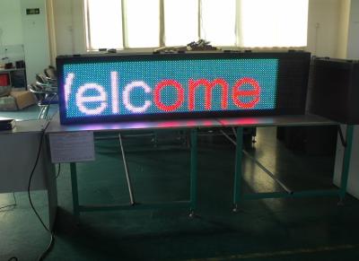 China P16 Outdoor RGB Scrolling Marquee Sign , 1/4 Scan Led Text Display for sale