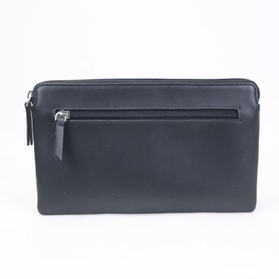 China High Quality Waterproof Genuine Leather Cowhide Gentleman Clutch Bag Leather Handbag For Men for sale