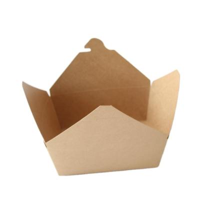 China Recycled Materials Take Out Food Boxes French Fries Fried Chicken Nuggets Carton Food Packaging Paper Box for sale