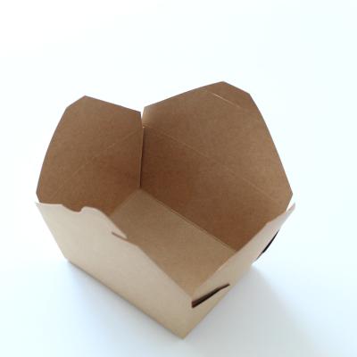 China Recycled Biodegradable Materials Packaging Food Fast Food Takeout Box for sale