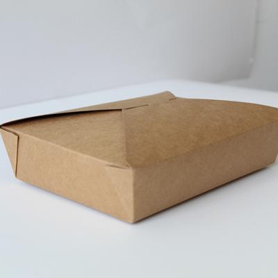 China Recycled Materials Make Paper Food Containers , To Go Restaurant Paper Food Boxes for sale