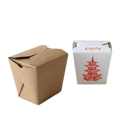 China Recyclable 24oz 26oz 32oz Disposable Take Away Food Grade Chinese Noodle Paper Box for sale