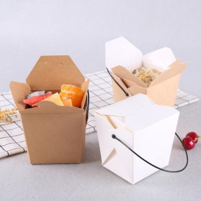 China Recyclable Take Out Noodle Box , Biodegradable Paper Food Box for sale